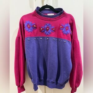 Vintage Red Bandana Studio Retro Sweatshirt Size M